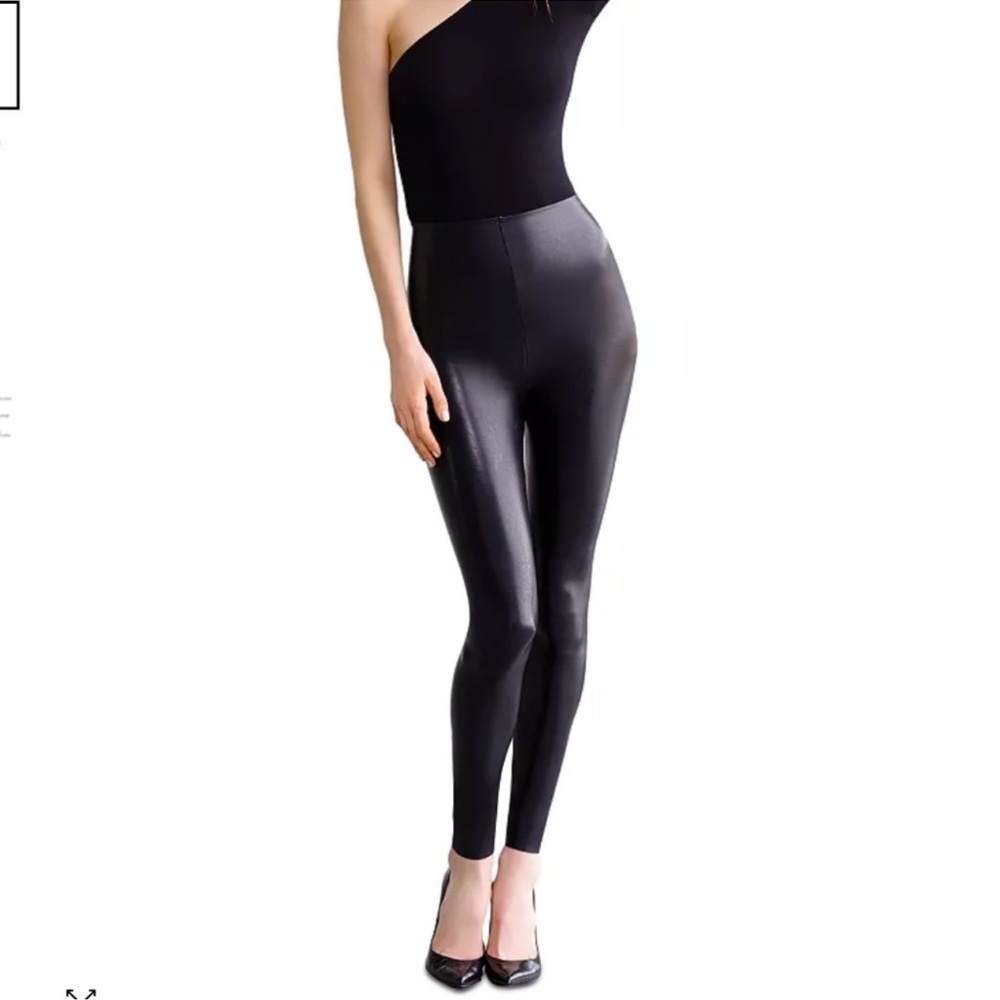 NEW Commando Perfect Control Faux Leather Leggings, L, black